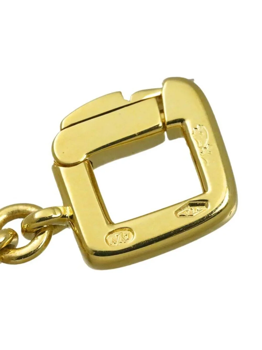 Louis Vuitton Eiffel Tower Charm Diamond 18K YG 750 Pendant
